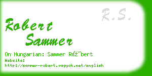 robert sammer business card